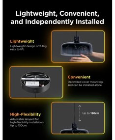 Govee - LED RGBICWW Fényerőszabályozható kábeles csillár LED/21W/230V matt Wi-Fi