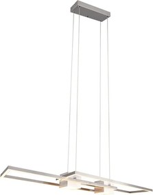TRIO 347710407 ALBANY Modern Led Függesztett Lámpa Ezüst LED IP20
