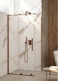 Silia falsík alatti zuhanyszett, keverő BOX-al - kis zuhanyrózsával, szálcsiszolt bronz