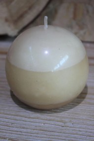 Kémszínű gömb alakú illatgyertya 9cm