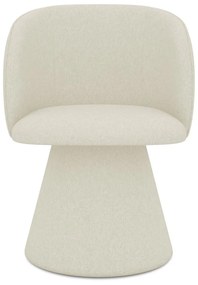 Krémszínű kárpitozott étkezőfotel Maia – Makamii