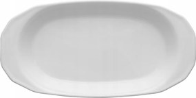 Lubiana Merkúr Ovális Snack Tál 21,5 cm Fehér Porcelán Fehér