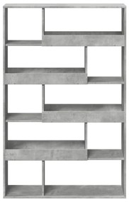 betonszürke szerelt fa térelválasztó 100 x 33 x 156,5 cm