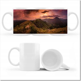 Fényképes bögre Tájkép hegyekkel Tájkép