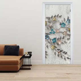 Fotótapéta ajtóra - Egy ágon, absztrakt (95x205cm)