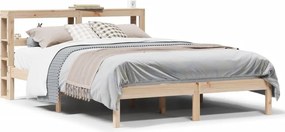 vidaXL tömör fenyőfa ágy matrac nélkül 150x200 cm