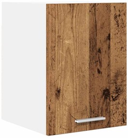 Függő szekrény Riga Régi fa és fehér 30 x 31 x 40 cm Faanyag