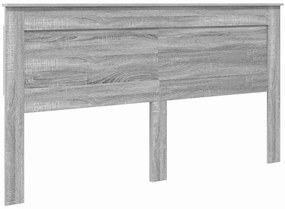 Fejtámla fejtámlával Szürke Sonoma 200 cm Faanyag