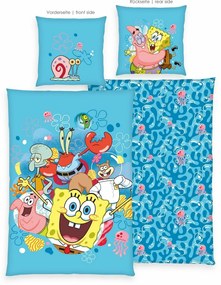 Herding Pamut ágynemű Spongebob , 135 x 200 cm, 80x 80 cm