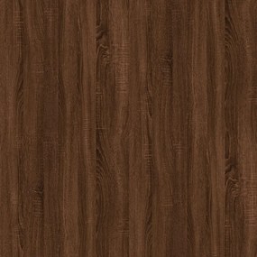 barna tölgyszínű szerelt fa tálalóasztal 100 x 39 x 75 cm