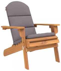 tömör akácfa Adirondack kerti szék párnával