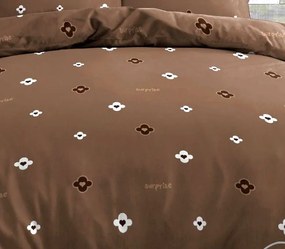 Pamut ágynemű ROMEA BROWN 3 részes 140X200 cm
