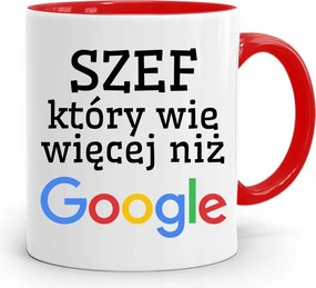 Piros Bögre A Főnöknek Többet Tud, Mint A Google, fényképes nyomattal