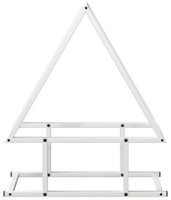fehér hidegen hengerelt acél tűzifatároló 50x25x60 cm