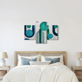 Kép - Vonalak és kör alakzatok (90x60 cm)