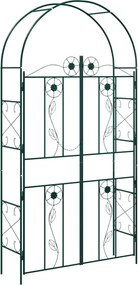 vidaXL Kerti Ív Egyszínű Zöld 115 x 37 x 226 cm