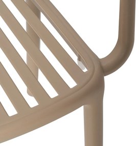 Bézs műanyag étkezőszék Alia – Ixia