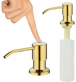 Mosogató minőség Egyszerű, mosogatószer adagoló mosogatóhoz 400ml, fényes arany, SKQ-DOZ-GD