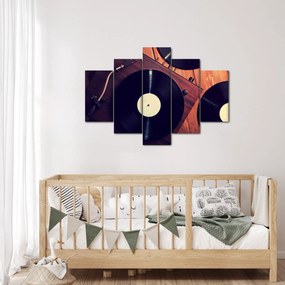 Gramofon lemezek képe (150x105 cm)