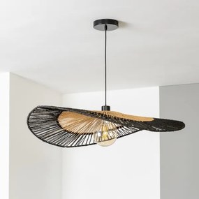 Brilagi - LED csillár kábelen CERIA BOHO 1xE27/40W/230V átm. 80 cm fekete/barna