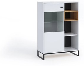Vitrina Oliver WIT90 (fehér + artisan tölgy). 1051803