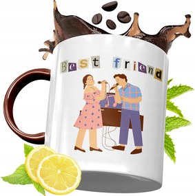 Bordó Bögre Barátnak Születésnapra Ajándék fényképes nyomattal