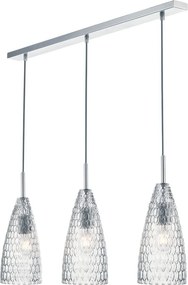 Dar Lighting ZUKA ZUK0308 Függőlámpa 3x40W/E14