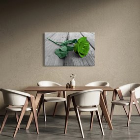 Kép - Zöld rózsa (90x60 cm)
