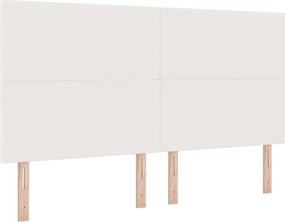 vidaXL LED ágytámla LED -es lámpákkal Krém 180 cm Poliészter