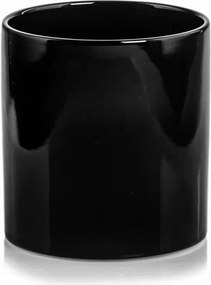 Kerámia Fedél Virágcserép 13CM Fekete