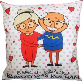 Ajándék párna Nagymama És Nagypapa Napjára 45x45 cm