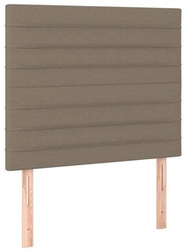tópszínű szövet LED-es fejtámla 80x5x118/128 cm