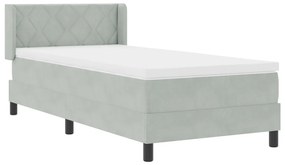 Kontinenságy Matrac Átlagos Szürke 90x200 cm Bársony
