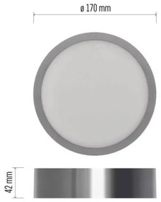 LED Mennyezeti lámpa LED/12,5W/230V 3000/3500/4000K átm. 17 cm króm