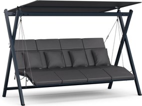 Blumfeldt FlexiSwing, hollywoodi hinta, 4 üléses, állítható háttámla, napellenző, időjárásálló