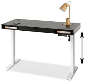 PC asztal Osto 120 (fekete fa + fehér). 1109826