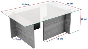 Dohányzóasztal Vetrino - Travertine