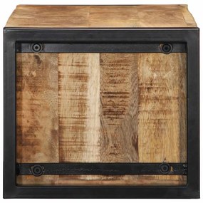 tömör nyers mangófa TV-szekrény 80x30x25 cm