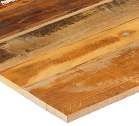 négyszögű tömör újrahasznosított fa asztallap 70x70 cm 15-16 mm