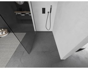 Mexen Kioto, Walk-In típusú zuhanyfalak 90 x 200 cm, 8 mm átlátszó üveg, grafit profil, 800-090-101-66-00