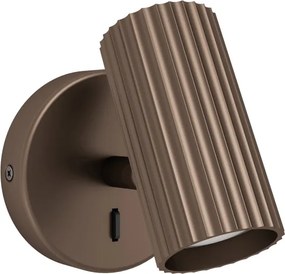 Eglo 902035 - Fali spotlámpa PORTILLO 1xGU10/5W/230V barna