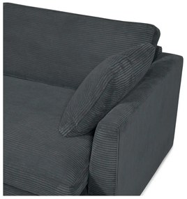 Szürke kordbársony kanapé 132 cm Mobby – Scandic