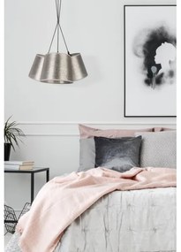 Duolla - Csillár zsinóron ROSSA 3xE27/40W/230V ezüst