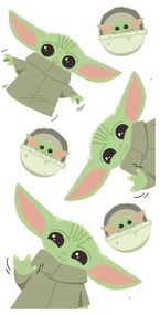 Pamut gyerek fürdőlepedő 70x140 cm Star Wars Baby Yoda – Jerry Fabrics