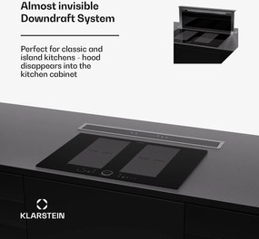 Klarstein Royal Flush Eco 75, páraelszívó, 75 cm, 650 m³/h, EEK A++, aktívszén szűrőkkel együtt