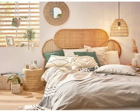 Eglo 425029 - MITSUKE falitükör, 55 cm átmérő, bambusz