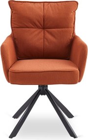 CITY forgószék, vörösesbarna