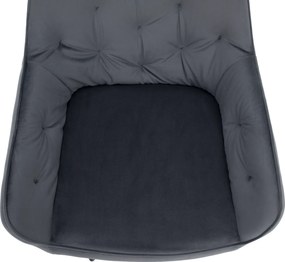 Design fotel, szürke Velvet szövet, VERIO