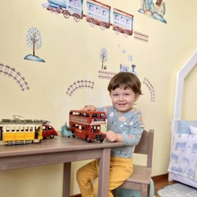 INSPIO Falmatricák a vonatokról - kisfiú falmatrica