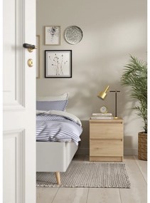 Természetes színű éjjeliszekrény tölgyfa dekorral Naia - Tvilum